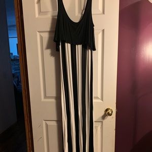 Striped maxi dress